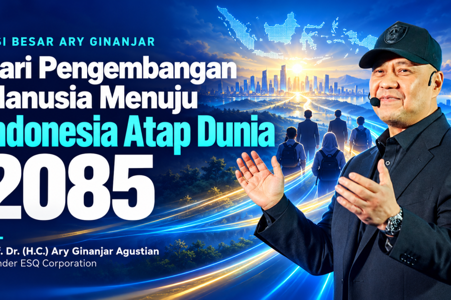 Ary Ginanjar dan visi pengembangan manusia menuju Indonesia Atap Dunia 2085